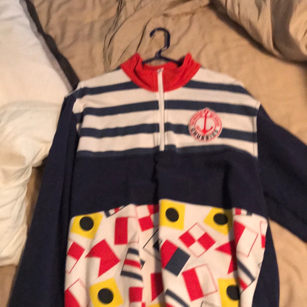 Chubbies nautical quarter zip